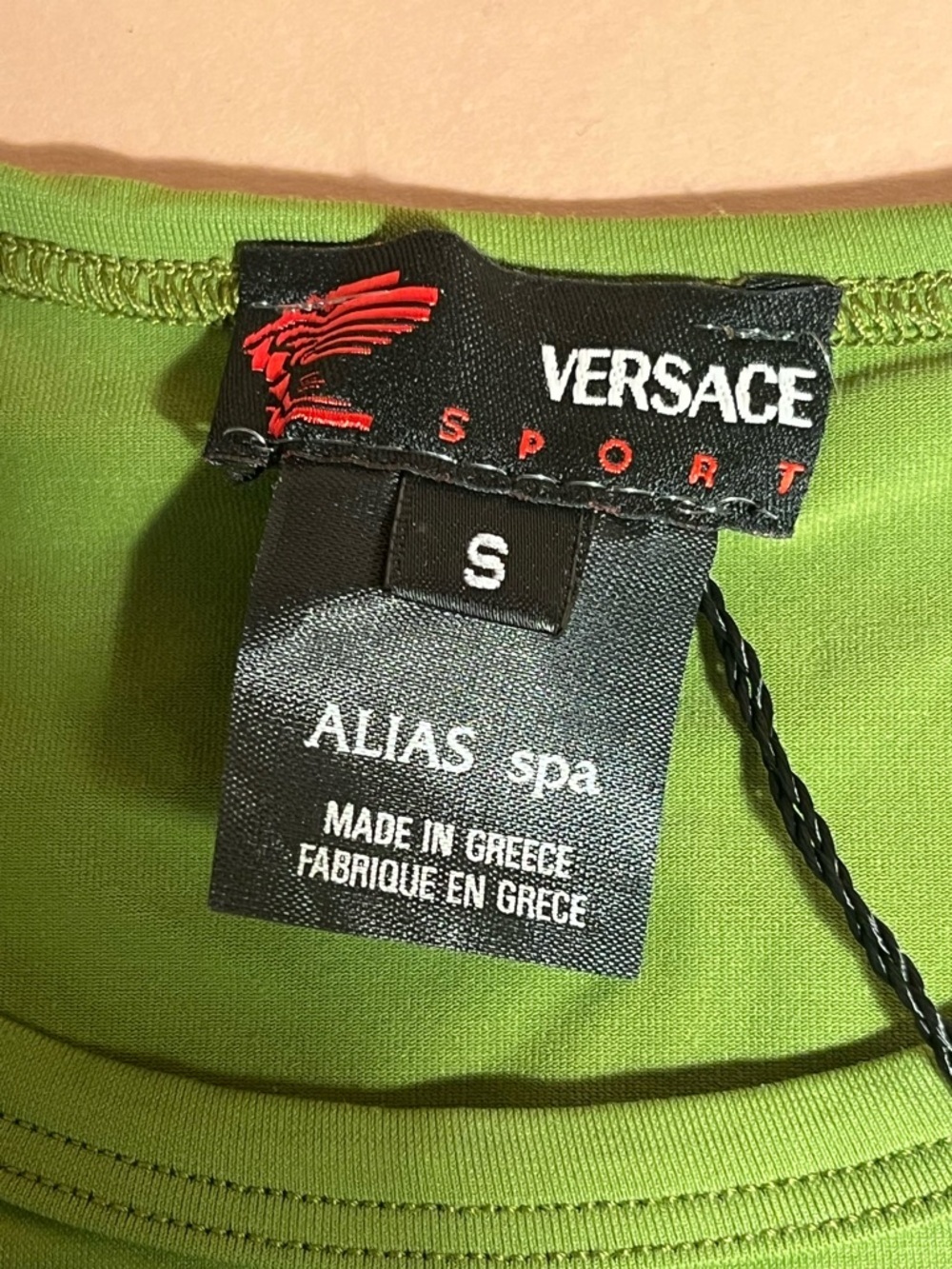 VINTAGE Y2K VERSACE Green top NWT size small - Picture 3 of 9